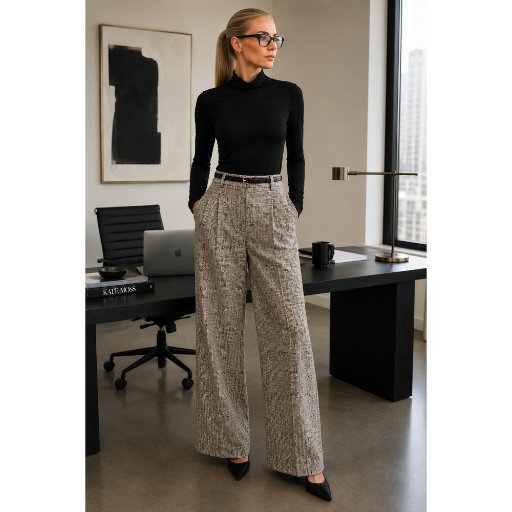 FRAME Ruched Sleeve Turtleneck
